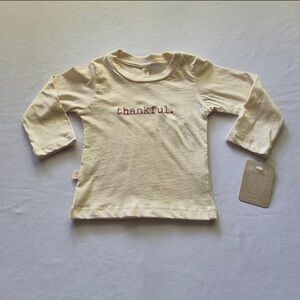 Tenth&Pine Kids L/S Tee color Cream size 12-16 Months.